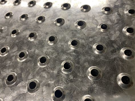 sheet metal with holes prepunched